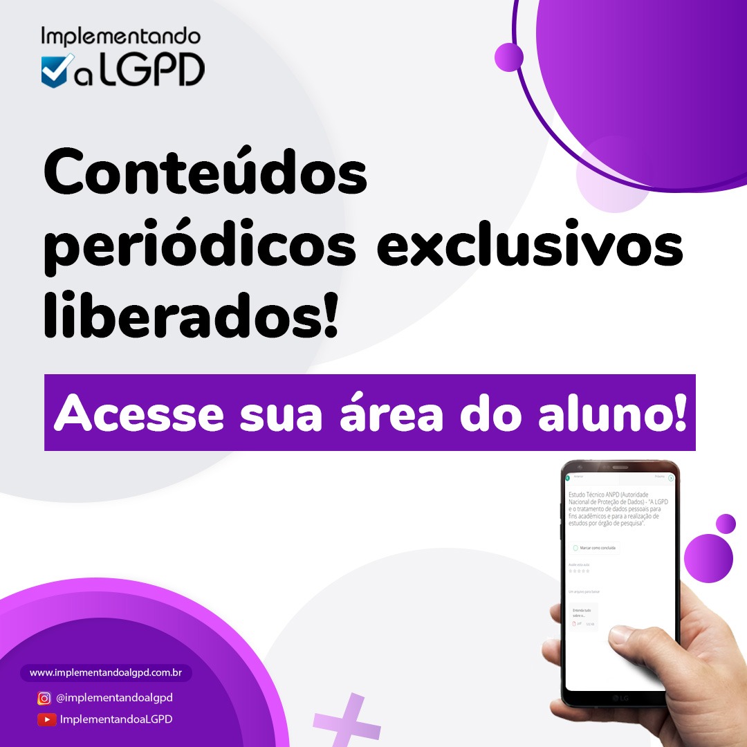 Read more about the article Conteúdos atualizados LGPD