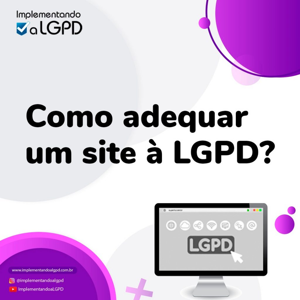 Como adequar um site à LGPD?