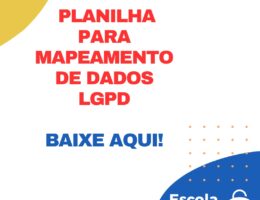 Planilha para Mapeamento de Dados LGPD